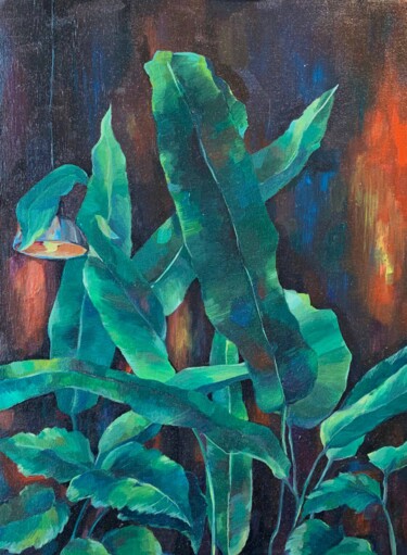 Картина под названием "Botanic" - Евгения Комиссарова (Комовски), Подлинное произведение искусства, Масло