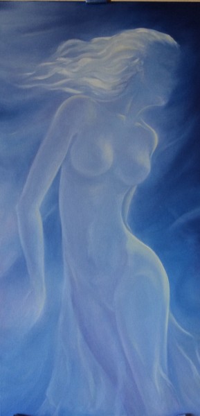 Painting titled "The Elements: Air" by Evgenia Petrova, Original Artwork, Oil