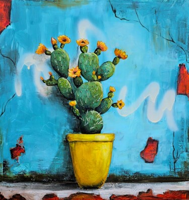 Malerei mit dem Titel "Mexican Mood" von Evgenia Smirnova, Original-Kunstwerk, Öl