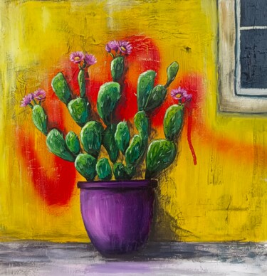 Painting titled "Mexican Mood 3" by Evgenia Smirnova, Original Artwork, Oil