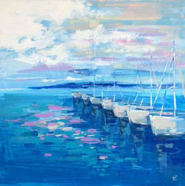 Painting titled "I want to the Sea_…" by Evgeniya Zolotareva, Original Artwork, Acrylic