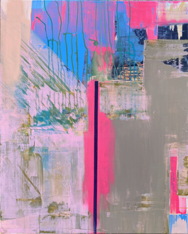 Malerei mit dem Titel "Pink accent" von Evgeniya Zolotareva, Original-Kunstwerk, Acryl