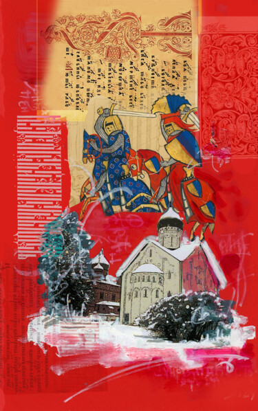 Collages titulada "Набег" por Evgenii Nachitov, Obra de arte original, Foto-montaje
