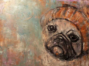 "Deniza dog" başlıklı Tablo Evgeniia Denisova (denizajart) tarafından, Orijinal sanat, Petrol