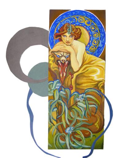 Σχέδιο με τίτλο "composition woman w…" από Evgeniia Karpacheva, Αυθεντικά έργα τέχνης, Ακρυλικό