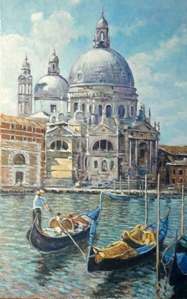 Pittura intitolato "Венеция" da Evgenij Anisenko, Opera d'arte originale, Olio