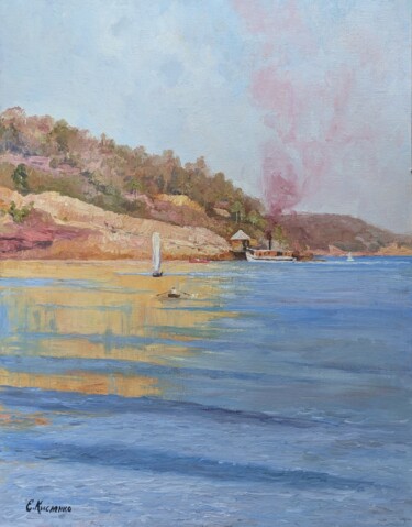 Pintura intitulada ""Sea breeze"" por Evgenii Kislenko, Obras de arte originais, Óleo