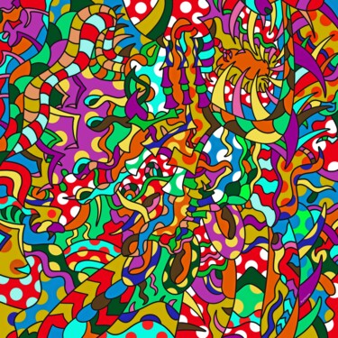 Цифровое искусство под названием "Пир мухоморов" - Евгений Кулешов, Подлинное произведение искусства, Цифровая живопись