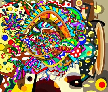 Arts numériques intitulée "Аналогия подобных ф…" par Evgenii Kuleshov, Œuvre d'art originale, Peinture numérique