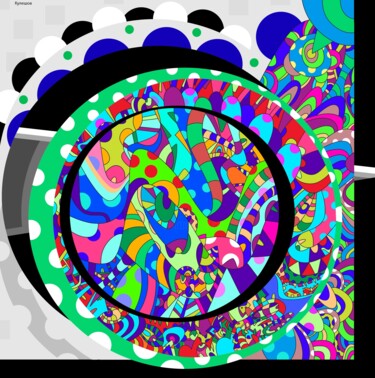 Цифровое искусство под названием "Круги" - Евгений Кулешов, Подлинное произведение искусства, Цифровая живопись