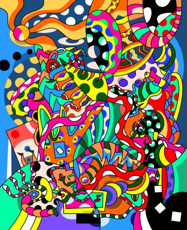 Digitale Kunst getiteld "Та самая, которая с…" door Evgenii Kuleshov, Origineel Kunstwerk, Digitaal Schilderwerk