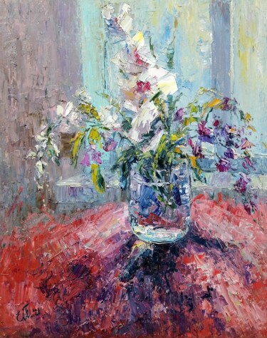 Painting titled "Autumn bouquet" by Evgeniya Polyudova, Original Artwork, Oil