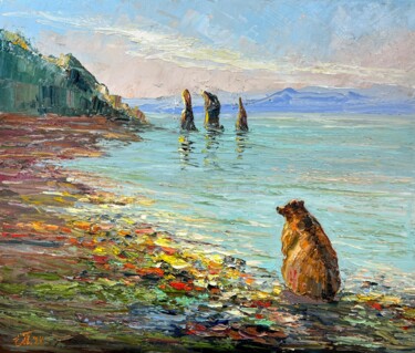 Malerei mit dem Titel "Four brothers" von Evgeniya Polyudova, Original-Kunstwerk, Öl