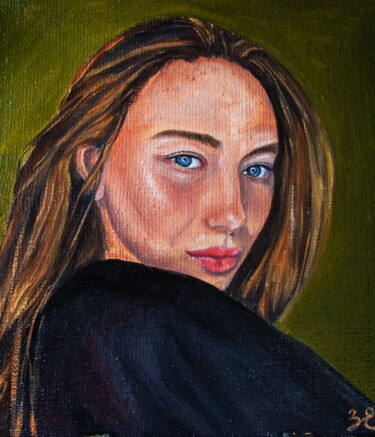 Картина под названием "Portrait of a star…" - Evgeniya Zragevskaya, Подлинное произведение искусства, Масло