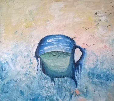 Картина под названием "Море внутри.jpg" - Евгения Щербатова, Подлинное произведение искусства, Масло