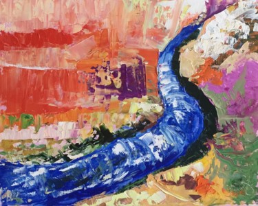 Картина под названием "Experience" - Евгения Ожегова, Подлинное произведение искусства, Масло