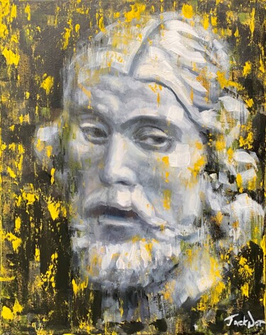 Still life oil portrait contemporary fine plaster head Картина под названием "Still life oil port…" - Evgeny Potapkin, Подлинное произведение искусства, Масло Установлен на Подрам…