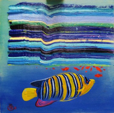 Картина под названием "Море1." - Evgeny Kovalchuk, Подлинное произведение искусства, Масло