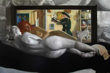 Картина под названием "Три мечты." - Evgeny Kovalchuk, Подлинное произведение искусства, Масло