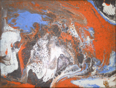 Painting titled "A whirlwind of fire" by Evgeny Shaparin (Johnrusart), Original Artwork, Acrylic