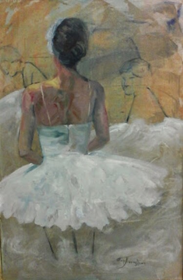 Pittura intitolato "Dance 2" da Evi Panteleon, Painter, Opera d'arte originale, Olio