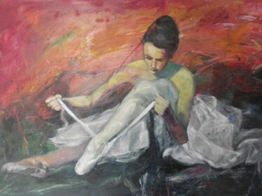 Pittura intitolato "Dance 4" da Evi Panteleon, Painter, Opera d'arte originale, Olio