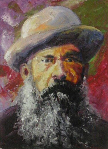 Painting titled "Famous Artists, Por…" by Evi Panteleon, Painter, Original Artwork, Oil