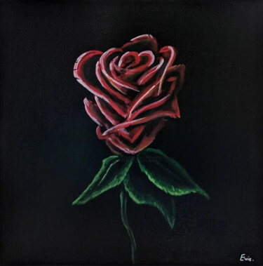 Schilderij getiteld "Rose" door Evie. R, Origineel Kunstwerk, Acryl