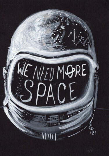제목이 "Space"인 미술작품 Evilop로, 원작, 연필