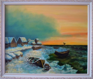 Painting titled "Нарген" by Evgeniya Degtyareva, Original Artwork, Oil