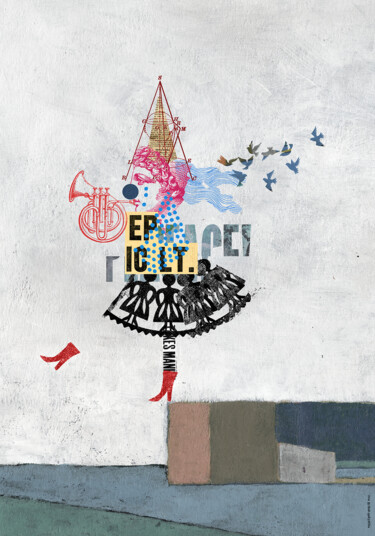 Collages intitulée "Epic LT" par Ewa Beniak-Haremska, Œuvre d'art originale, Photo montage
