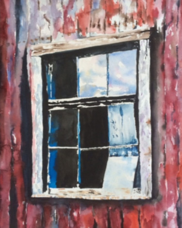 Painting titled "broken-window3.jpg" by Ewa Helzen, Original Artwork
