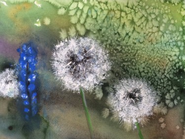 Pintura intitulada "Sommer flowers.jpg" por Ewa Helzen, Obras de arte originais