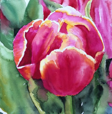 Painting titled "Tulip.jpg" by Ewa Helzen, Original Artwork