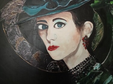 Painting titled "Undercover Mia" by Ewa Mościszko, Original Artwork, Acrylic