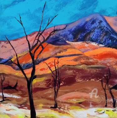 Painting titled "Namib" by Ewa Mościszko, Original Artwork, Acrylic