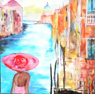 Картина под названием "My Venice" - Ewa Mościszko, Подлинное произведение искусства, Акрил