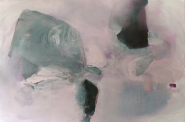 Malarstwo zatytułowany „Purple dream” autorstwa Ewa Nowak, Oryginalna praca, Akryl Zamontowany na Drewniana rama noszy
