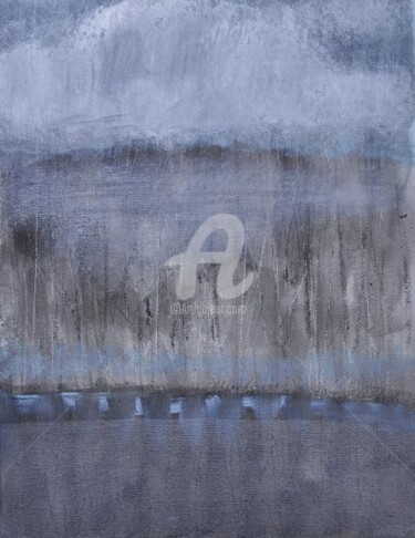 Peinture intitulée "Brouillard 1" par Ewa Held, Œuvre d'art originale, Huile