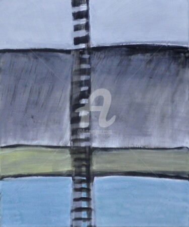Peinture intitulée "chemins  5" par Ewa Held, Œuvre d'art originale, Huile