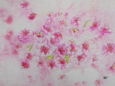 Peinture intitulée "La vie en rose" par Ewa Rey, Œuvre d'art originale, Aquarelle