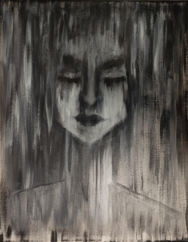 Malarstwo zatytułowany „Kiedy Płaczę” autorstwa Ewelina Pietryniak, Oryginalna praca, Akryl