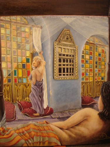 Painting titled "aïlé" by Romain Rioche, Original Artwork