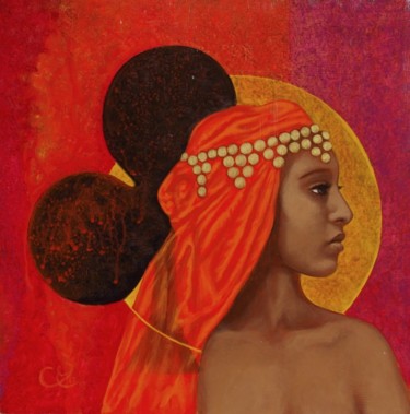 Peinture intitulée "L'Ombre du Trèfle,…" par Céline Excoffon, Œuvre d'art originale, Huile