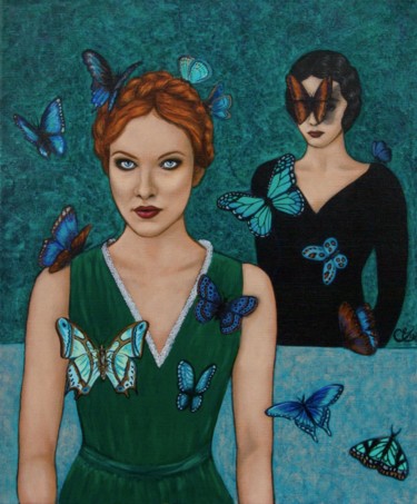 Painting titled "Silences" by Céline Excoffon, Original Artwork