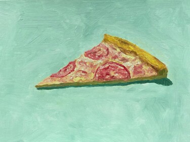 Painting titled "PIZZA II — CONTEMPO…" by Ildar Minnegalimov (exesalle), Original Artwork, Oil