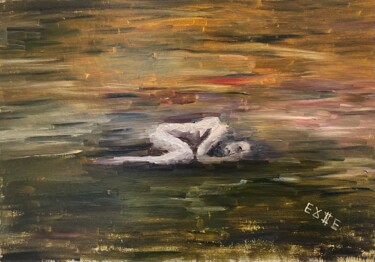 Painting titled "TIRED OF MYSELF — M…" by Ildar Minnegalimov (exesalle), Original Artwork, Oil