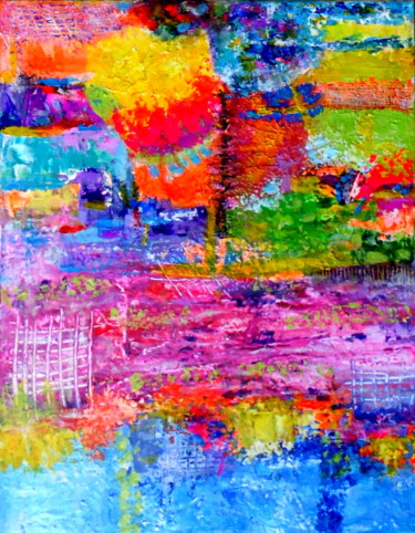 Malarstwo zatytułowany „lovely colors” autorstwa Emay, Oryginalna praca, Akryl