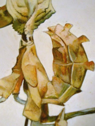 Peinture intitulée "Diablotin détail" par Exuvie, Œuvre d'art originale