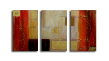 Peinture intitulée "TRIPTYQUE" par Véronique Eychenne, Œuvre d'art originale